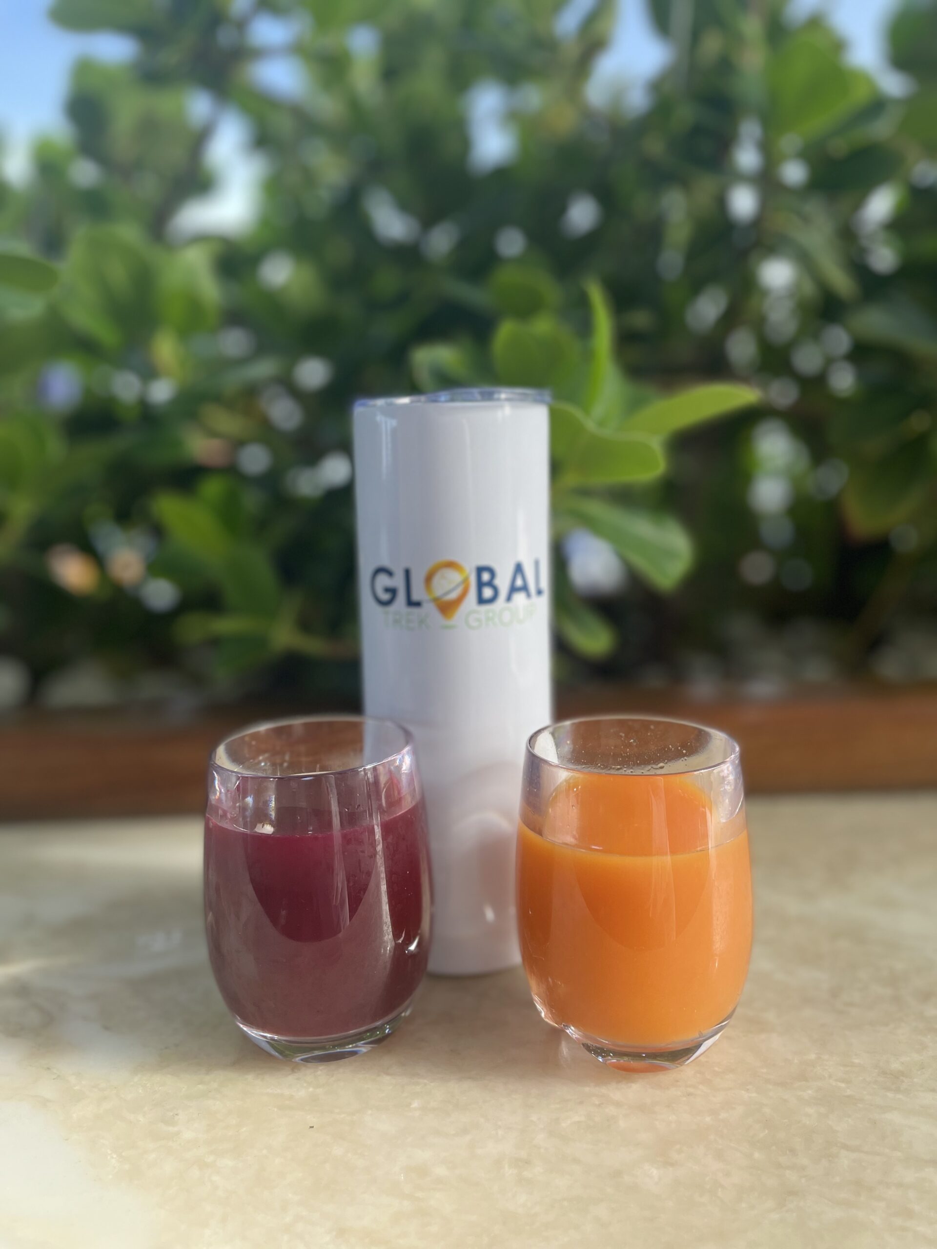 Global Trek Group's complimentary travel cup
