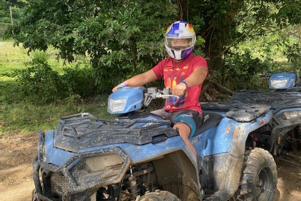 an offroad excursion in the caribbean